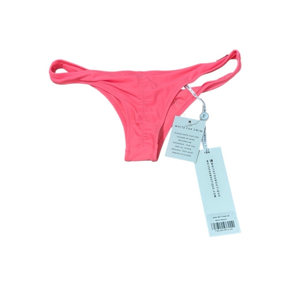 White‎ fox ibiza bikini bottoms neon peach size XS